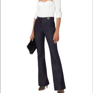 Derek Lam 10 Crosby Denim Flared w/ Gold Grommets